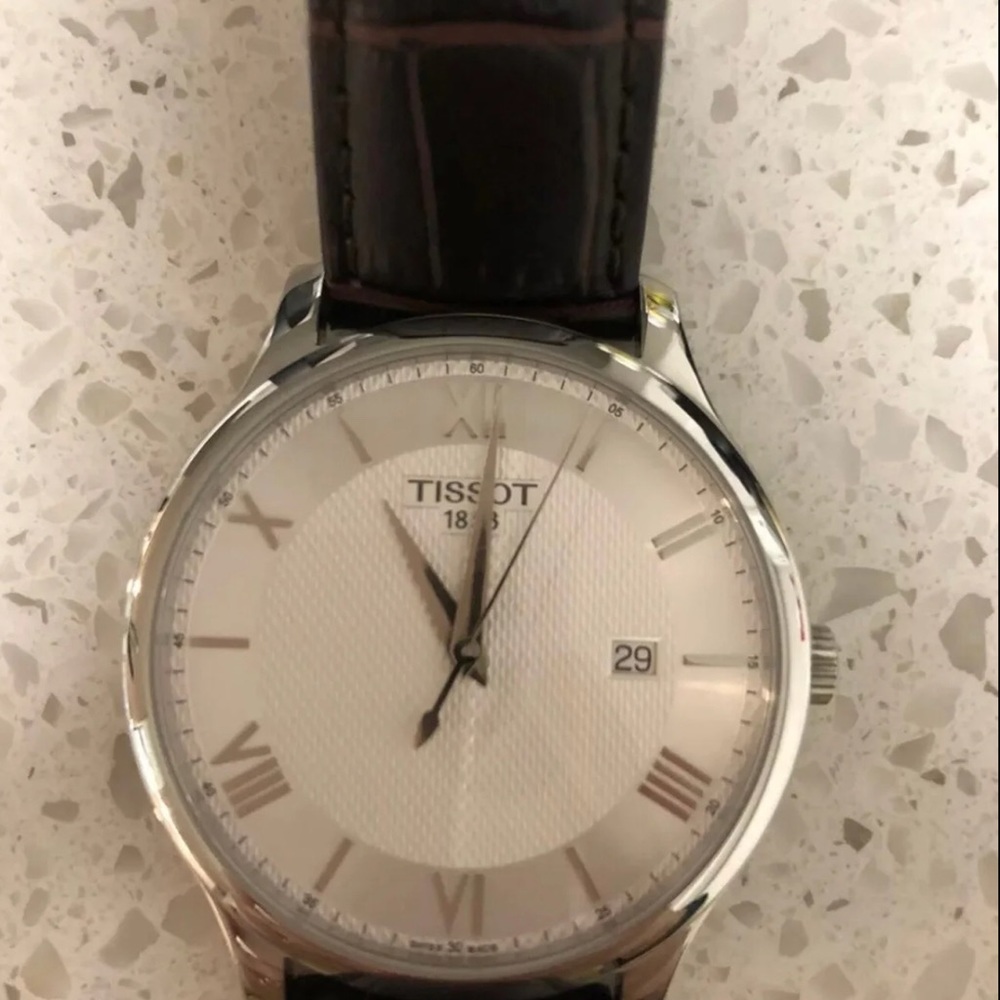 Tissot Tradition Silver Dial Brown Men's Watch - Picture 6 of 11